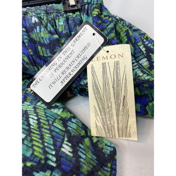 *LEMON GRASS SKIRT SIZE M, Woman’s GREEN BLUE TEAL LIGHTWEIGHT NWT - Picture 9 of 11